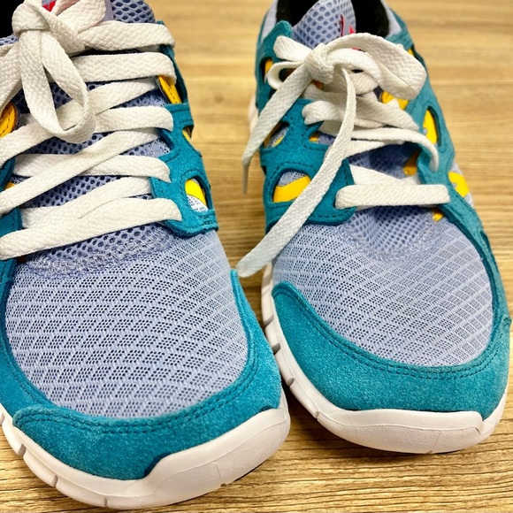 Nike Free Run 2 Cyber Teal Aluminum Bright Crimson Men’s Size 7.5 / Women’s 9 - Picture 6 of 10